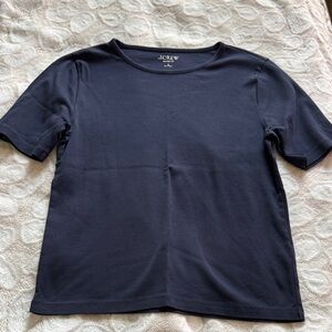 J. Crew Navy Short Sleeve Crewneck Tee